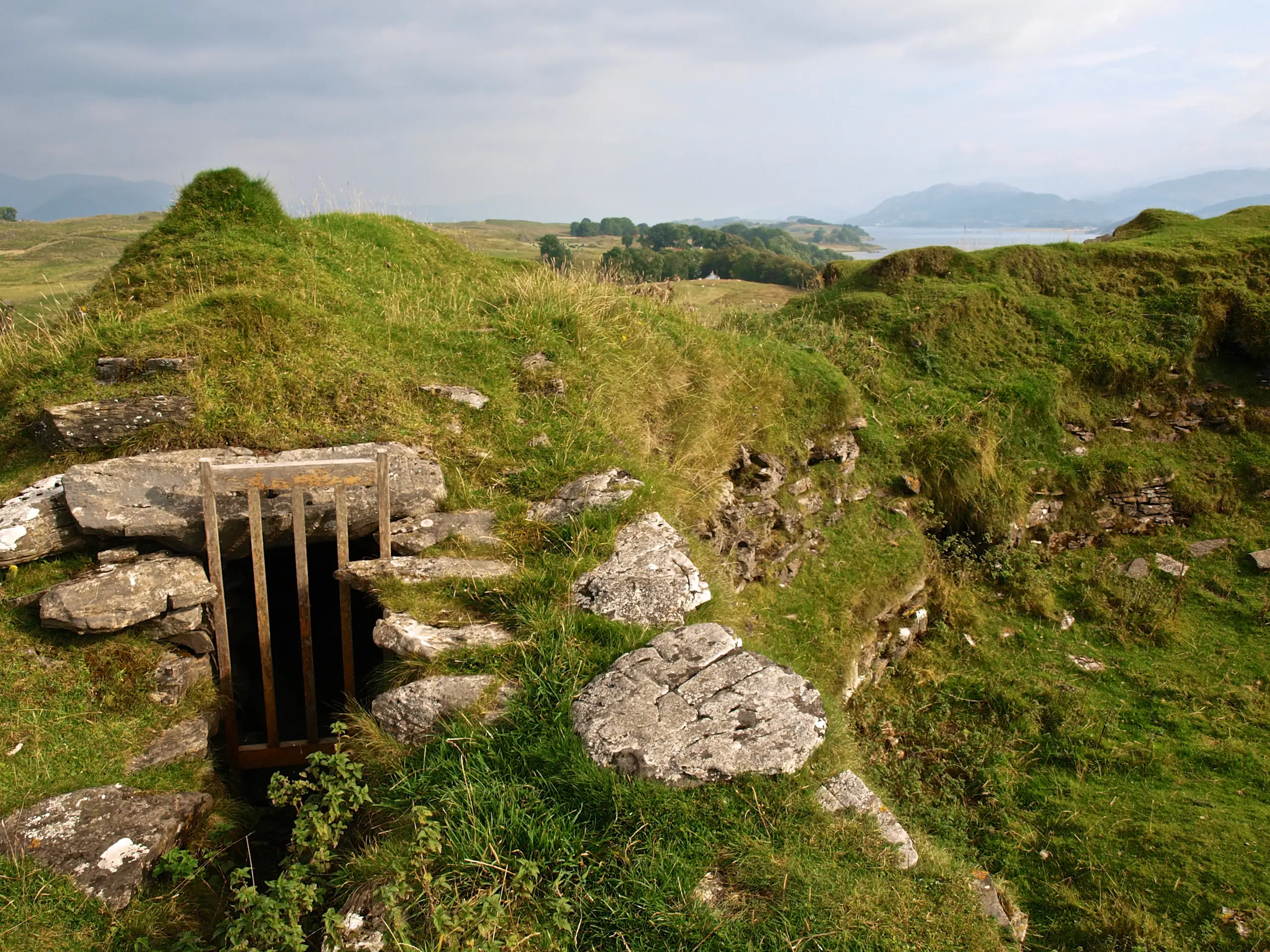 The typical double wall structure of a broch