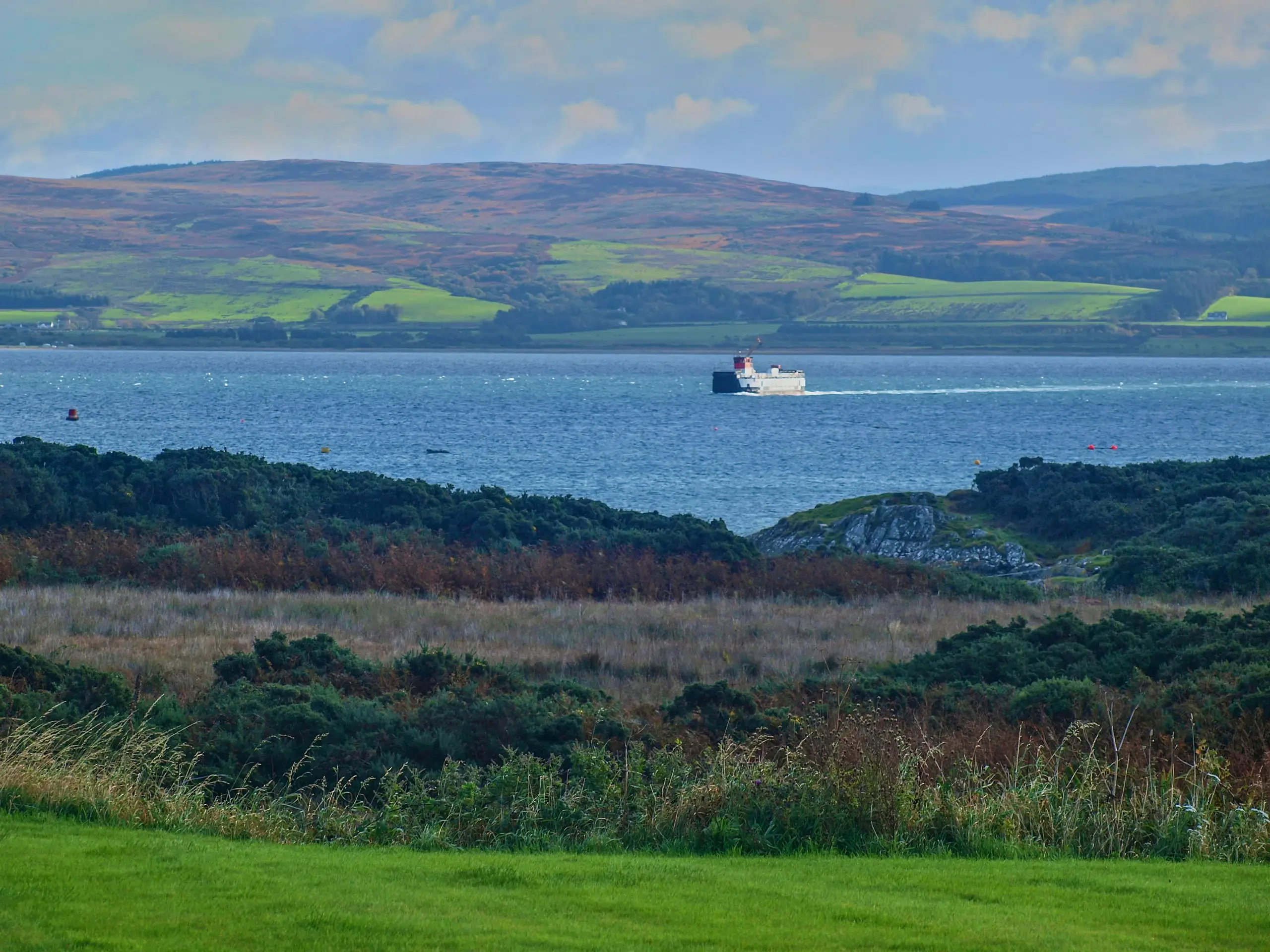 The ferry from the mainland