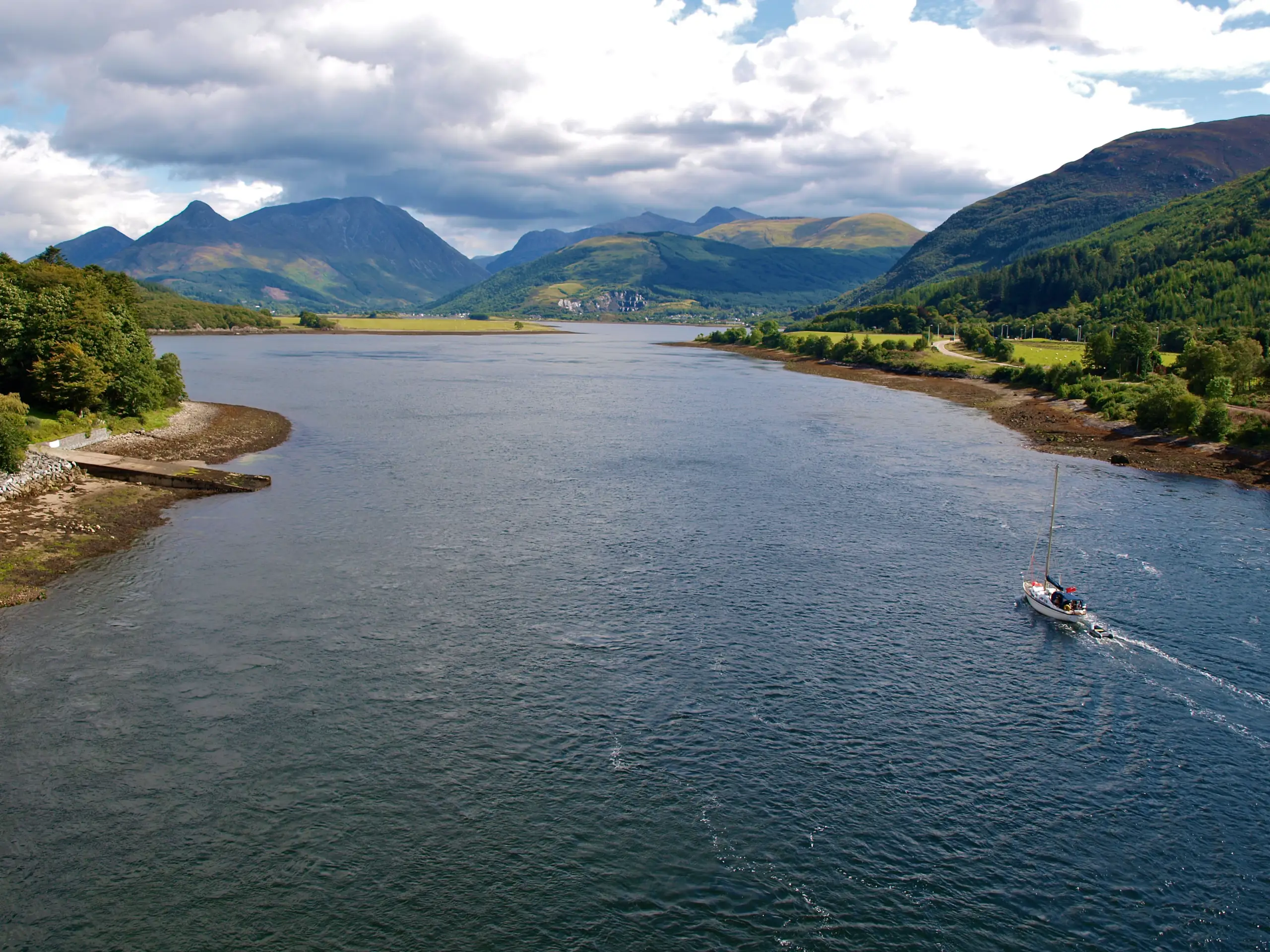 View of the loch from the bridge