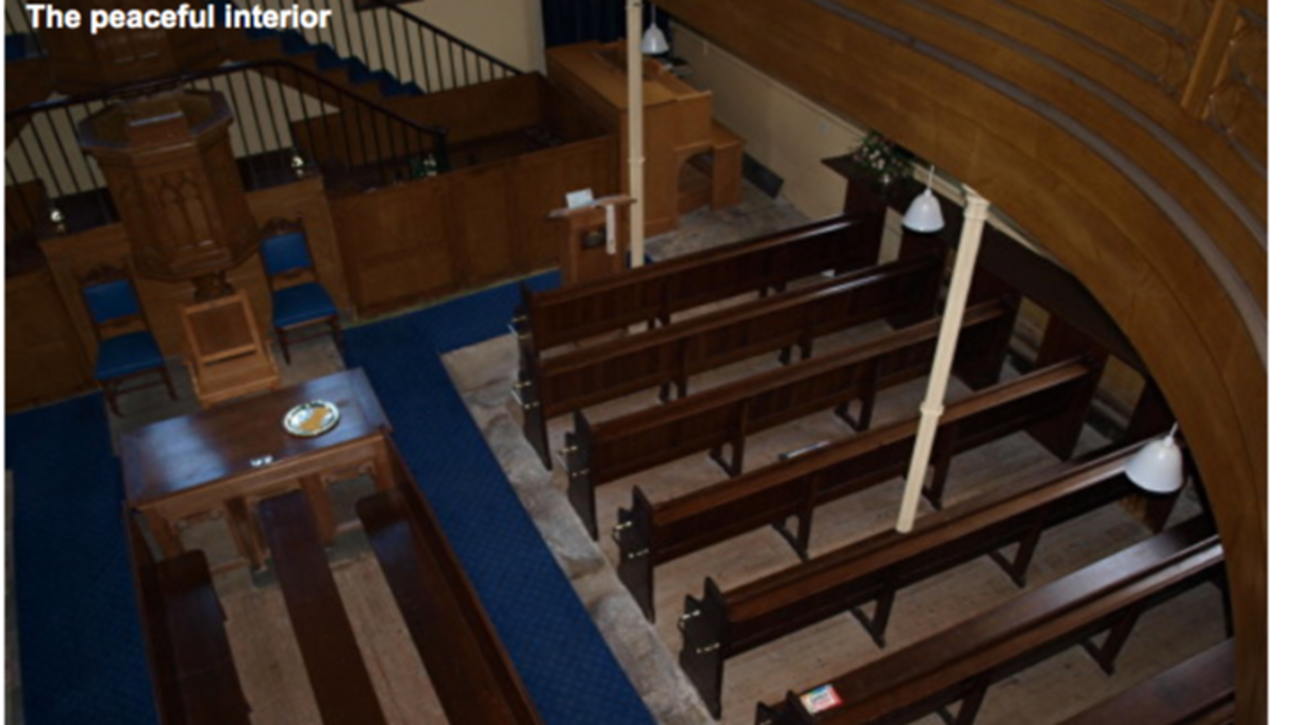 The interior as it once was