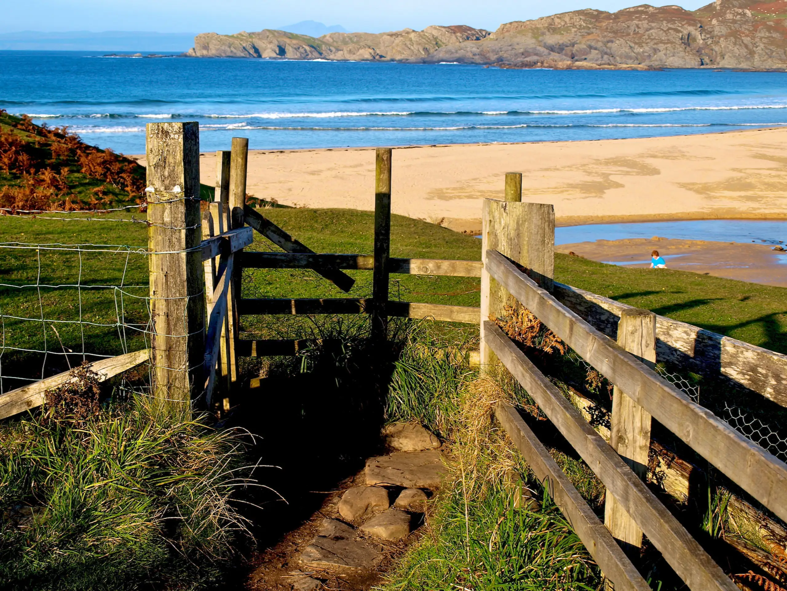 A fine bay, but not for anchoring in a westerly