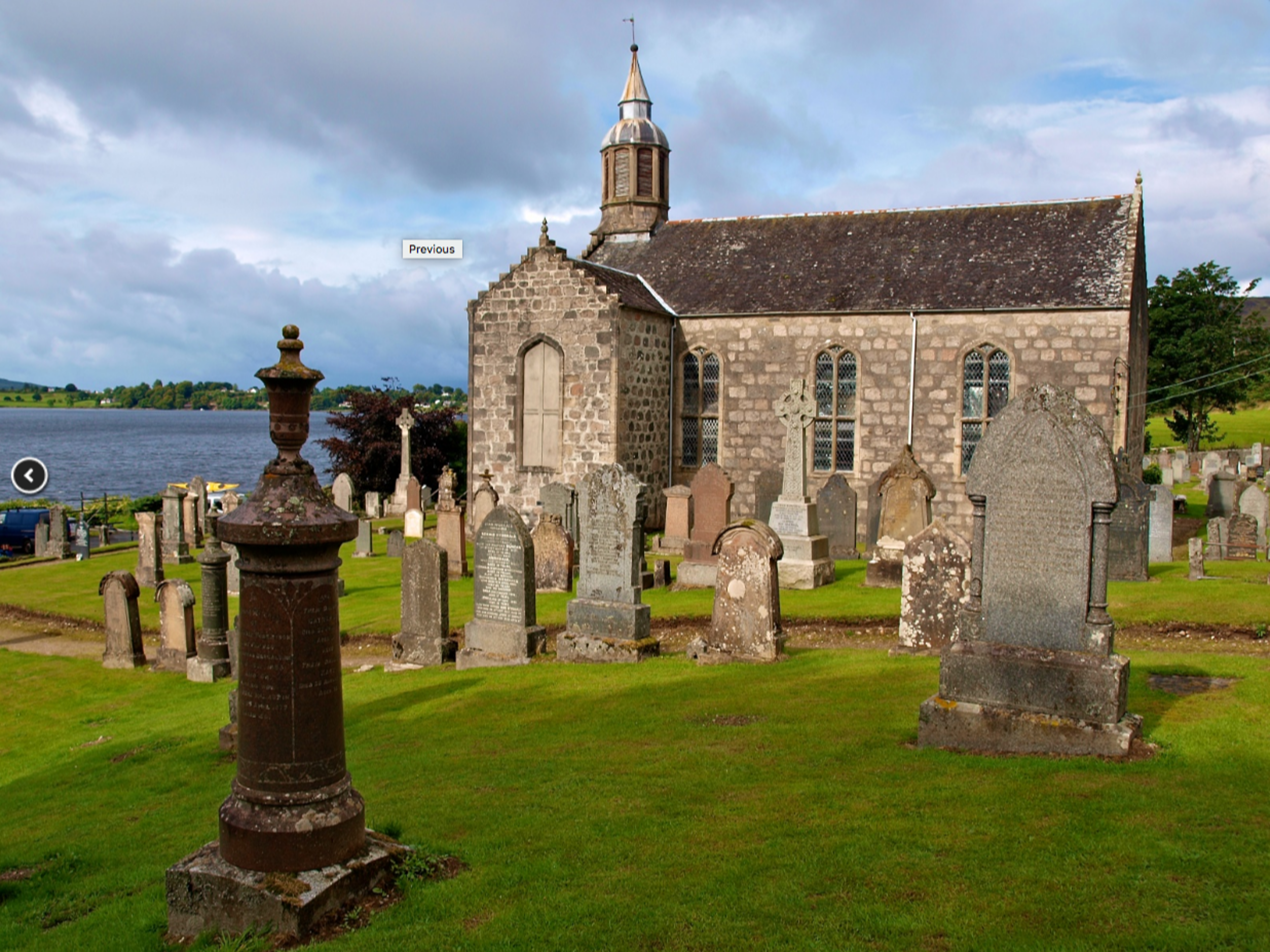 The church and graveyard