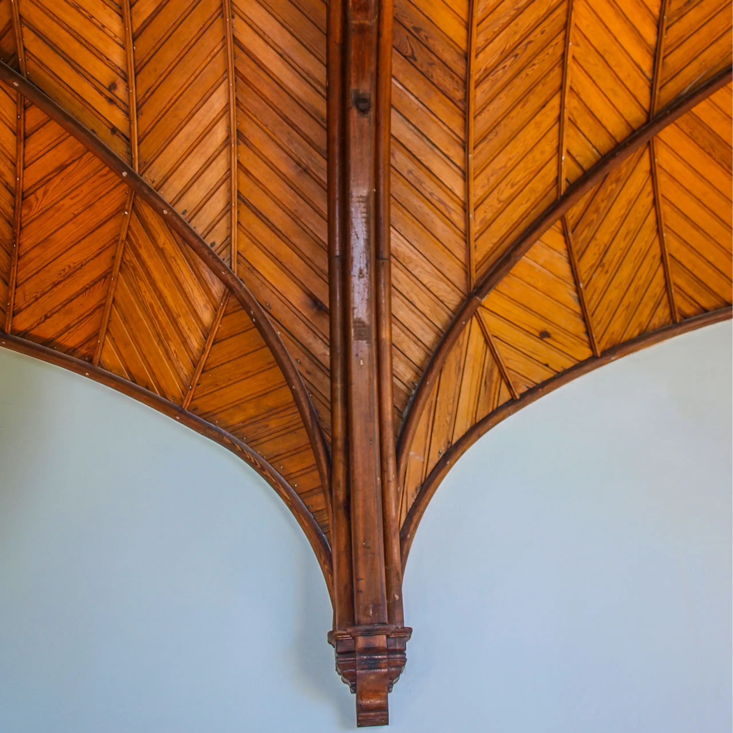 A closer look at the church roof