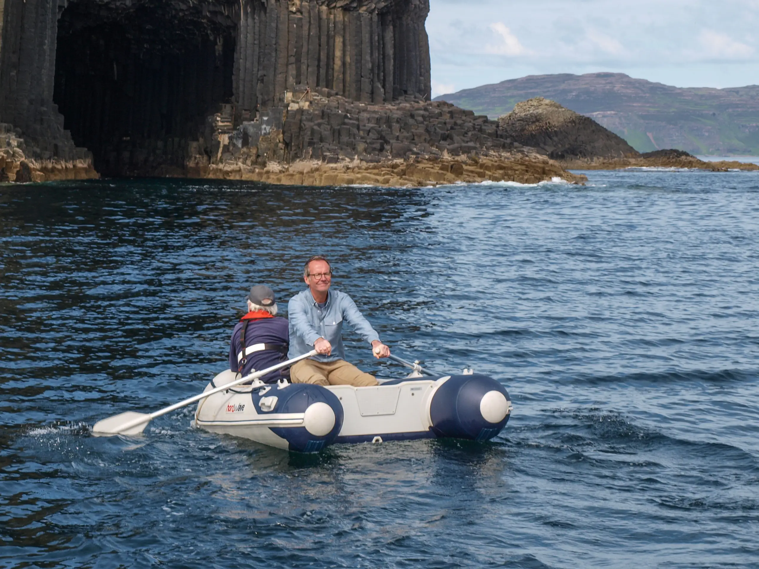 To row into Fingal's Cave, Staffa, the seas have to be calm