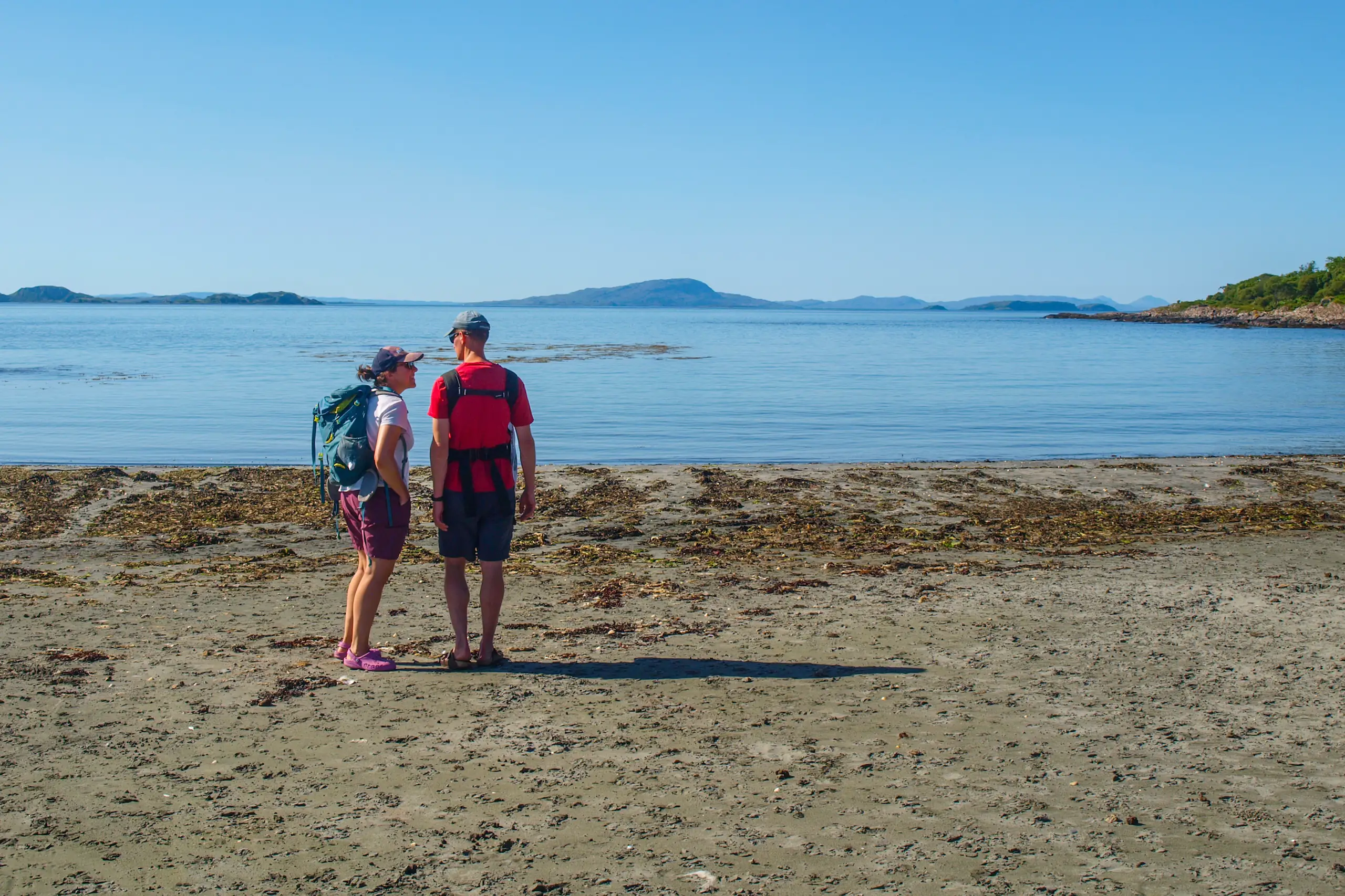 Looking down the Firth of Lorne from Port nan Crullach