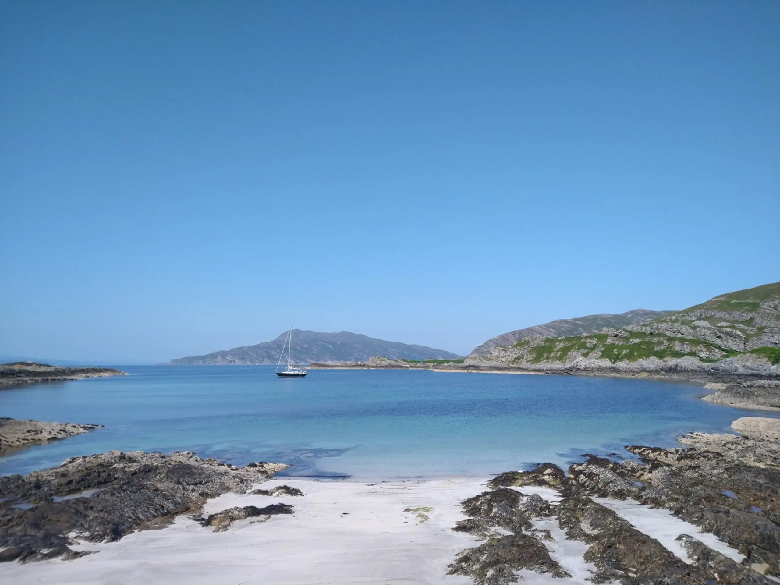 At anchor in the bay