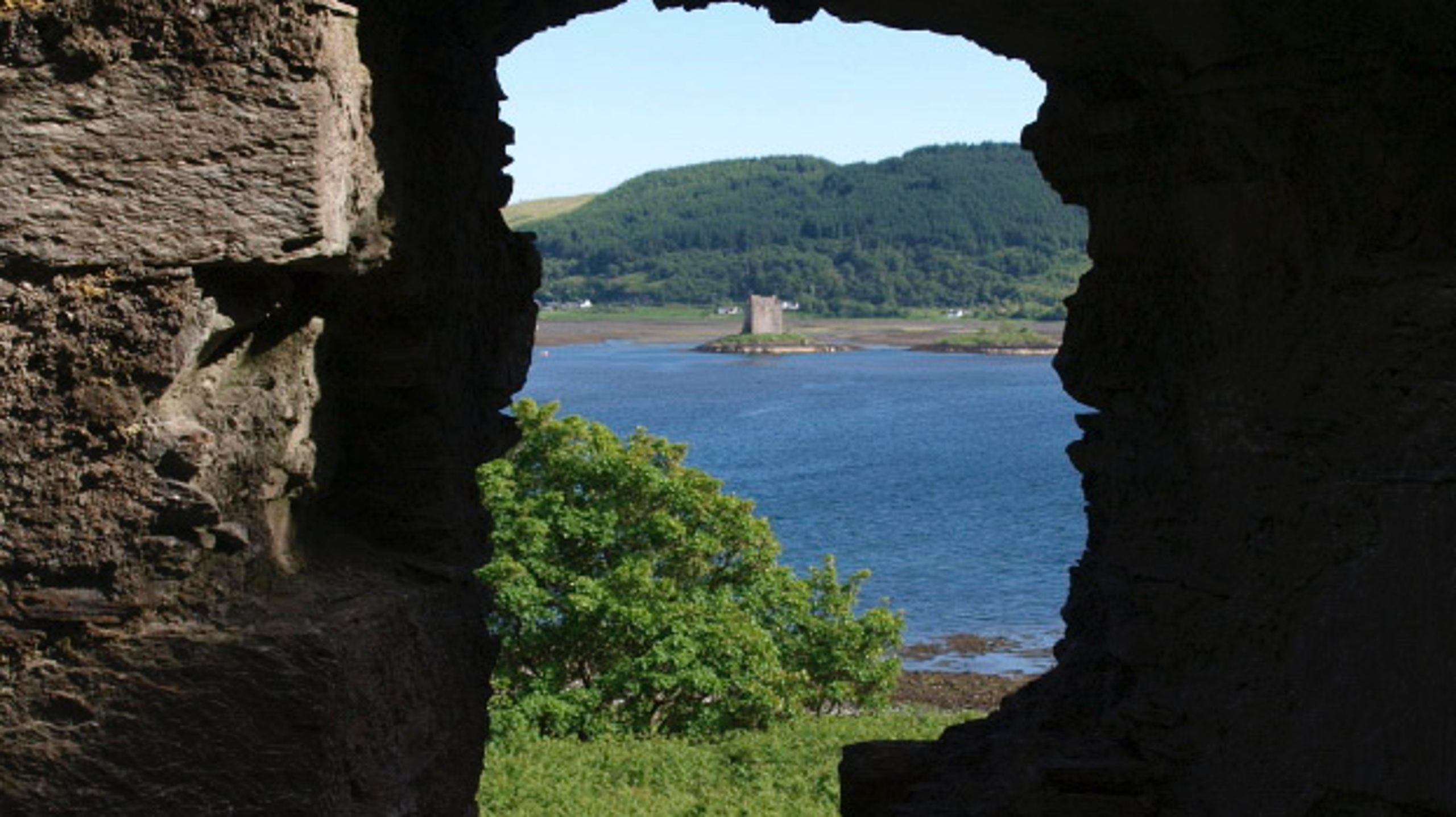 Castle Stalker from castle Shuna