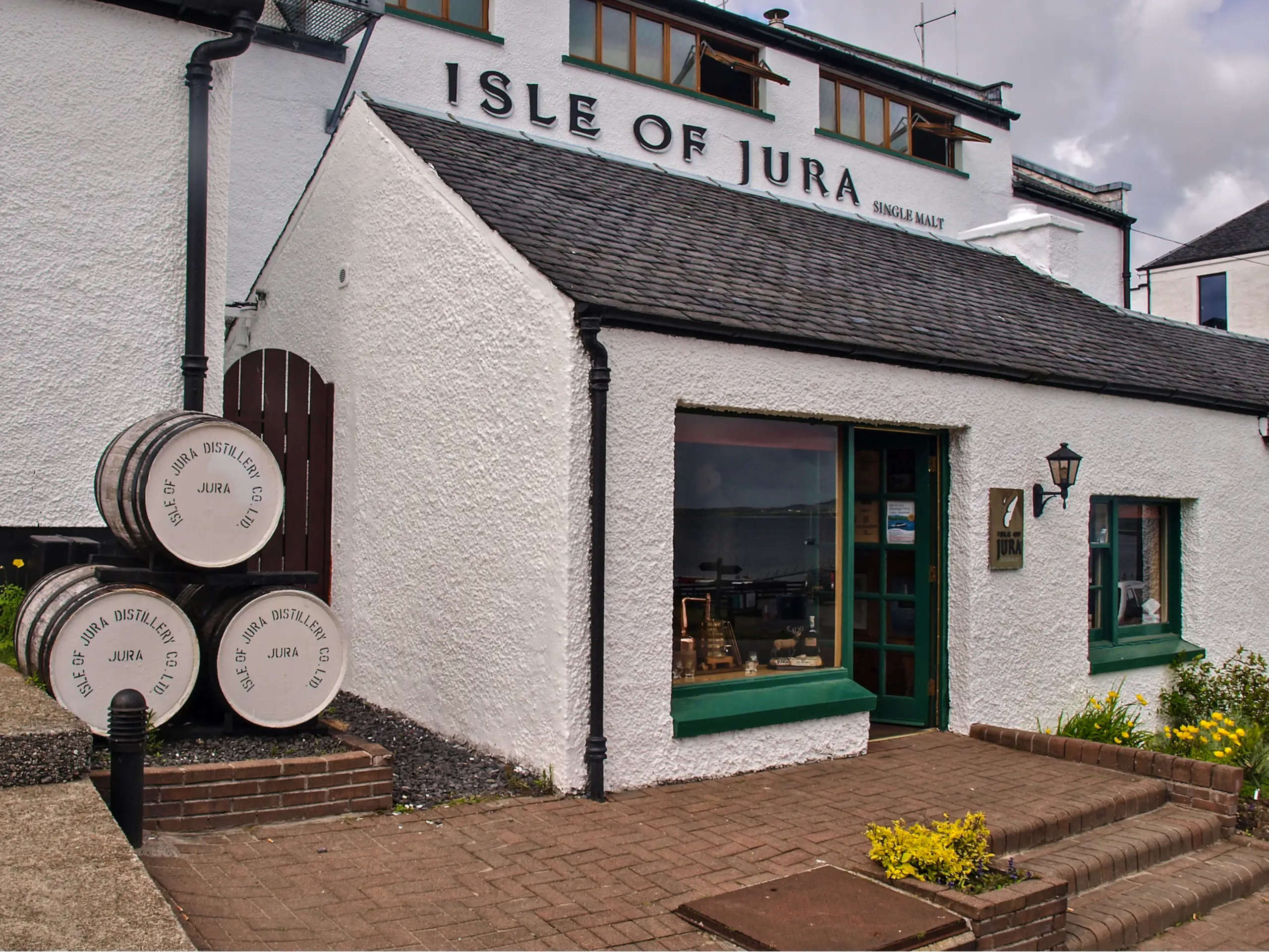 The distillery of course