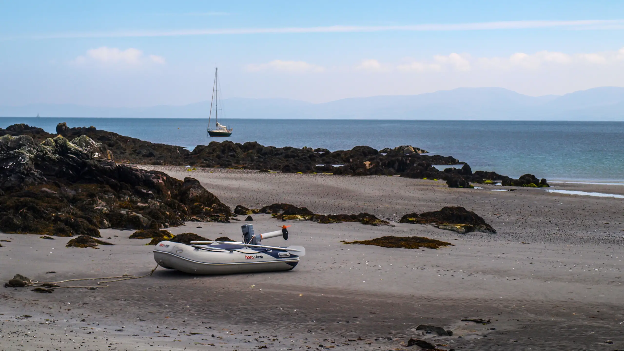 Pickle at anchor in Loch Staosnaig