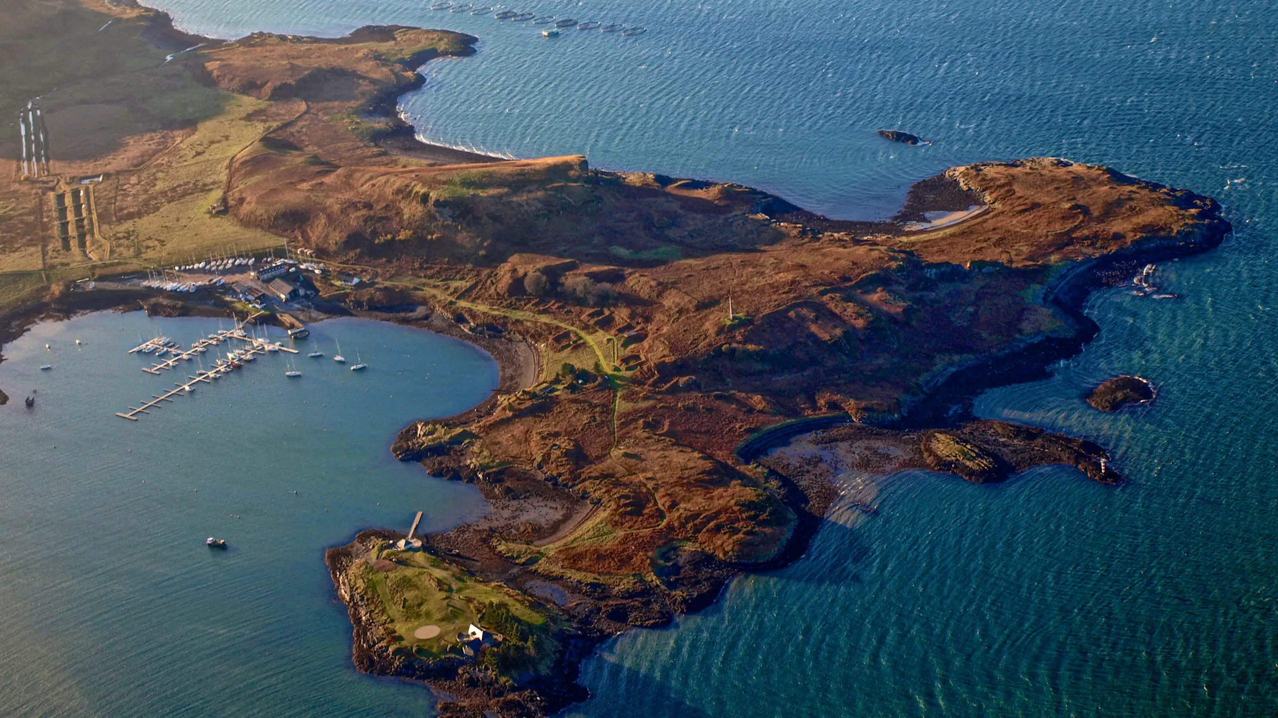 The bay from the air