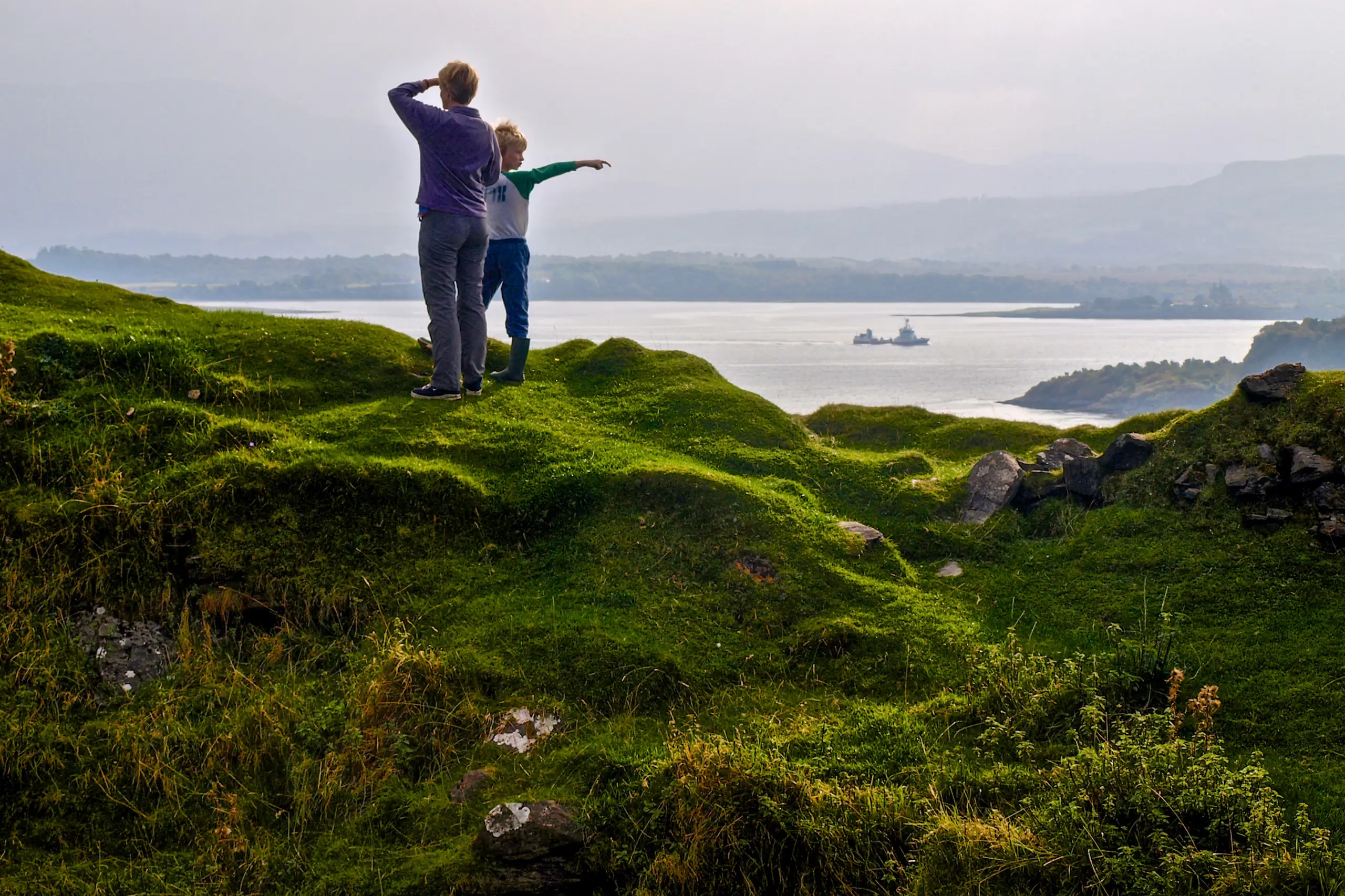 Standing on top of the ruined broch