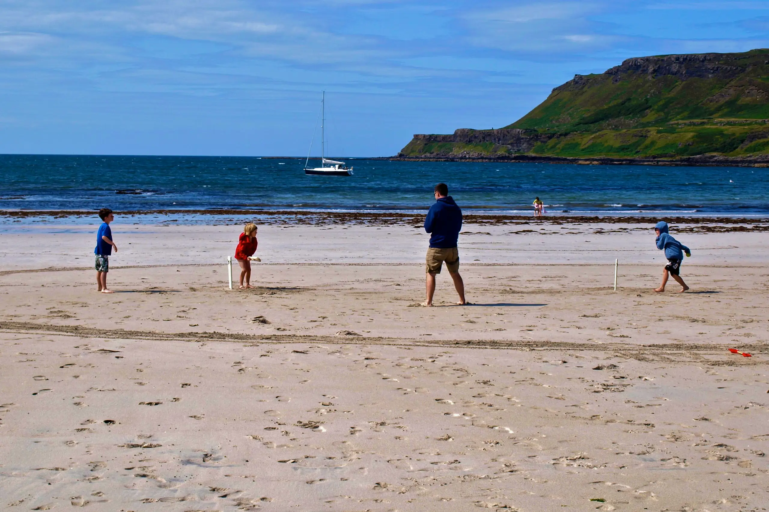 Cricket on the beach