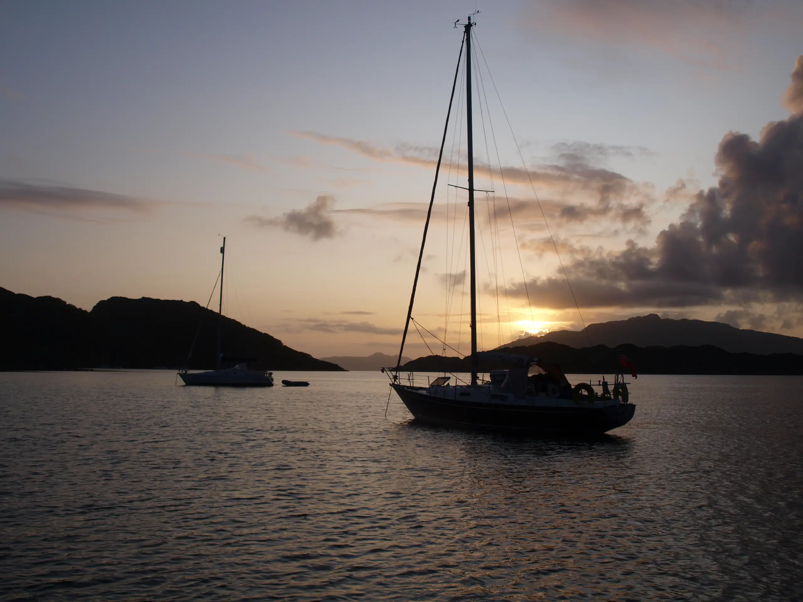 A summer evening at anchor