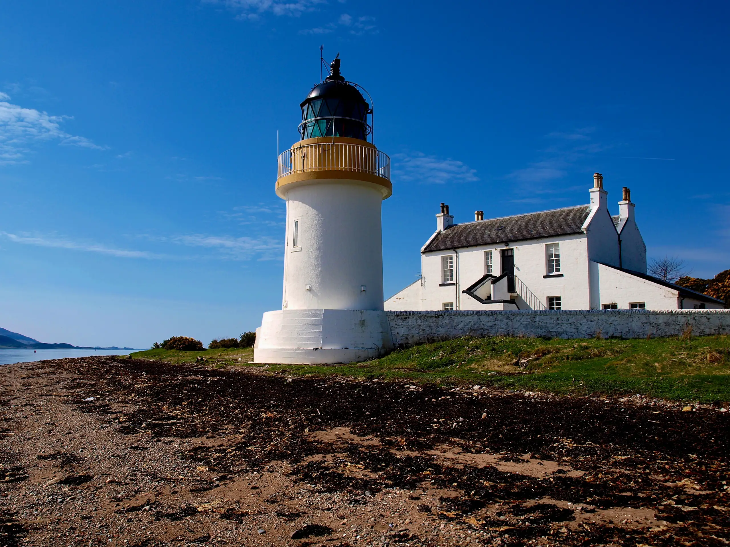 The lighthouse marking the entrance to Upper Loch Linnhe