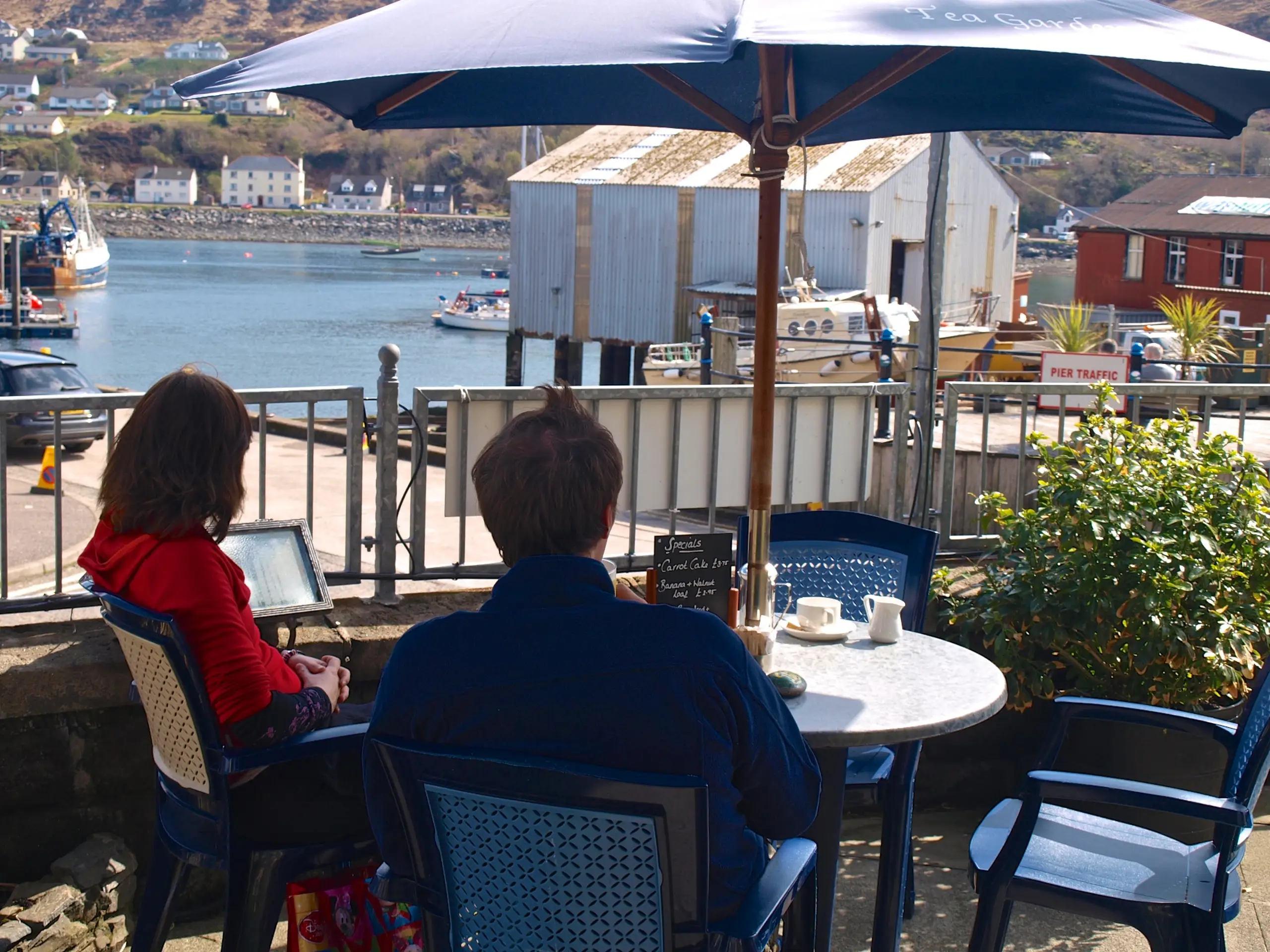Al fresco overlooking the harbour