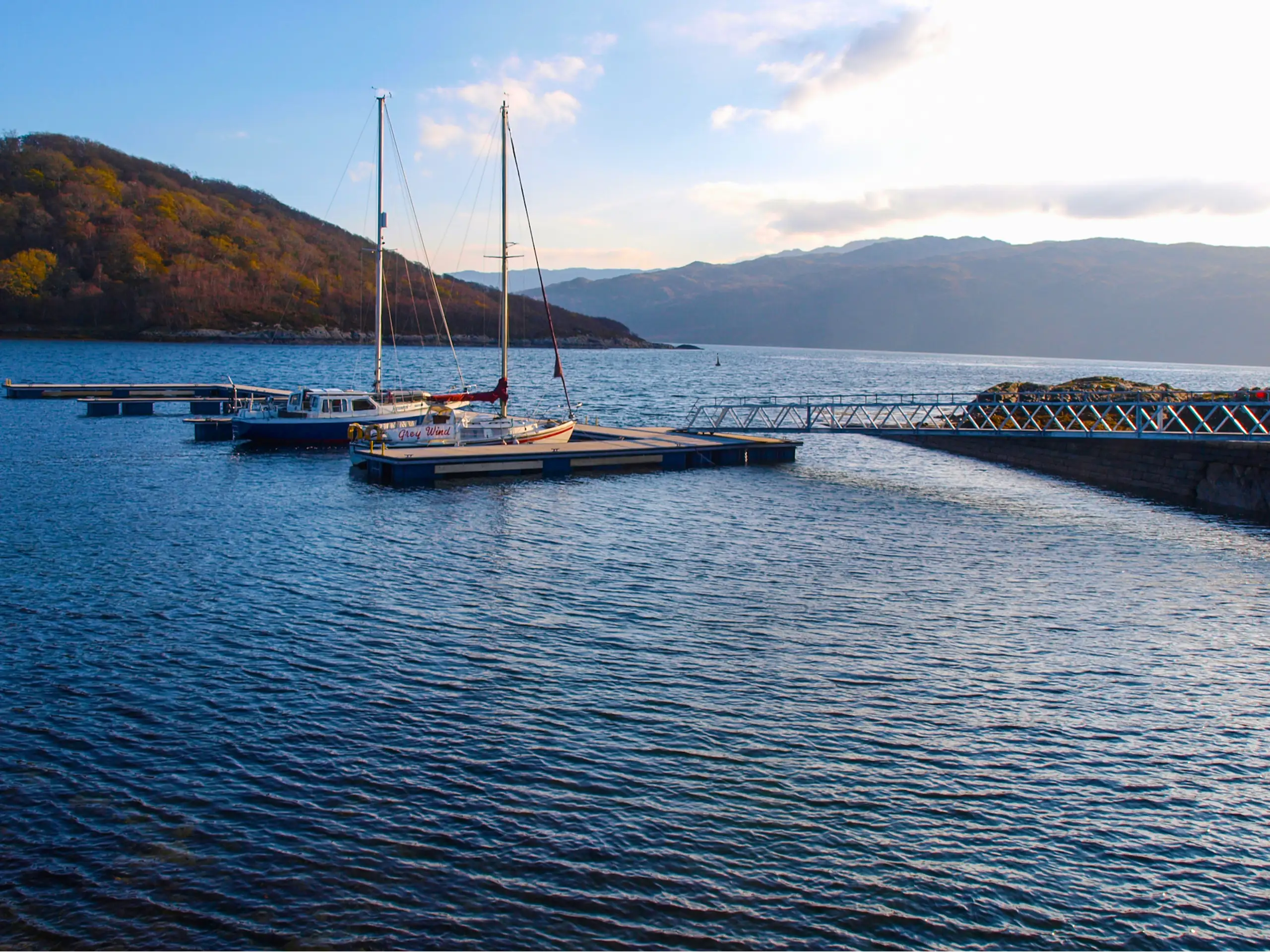 The Salen pontoons